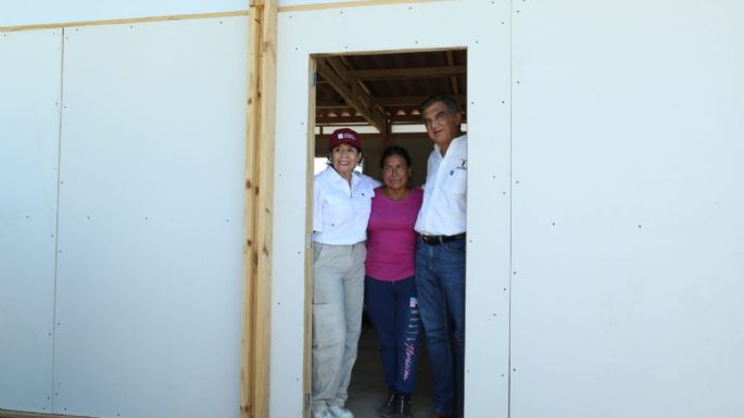 Entrega Américo viviendas a damnificados por la tormenta Alberto y supervisa obras en Tula