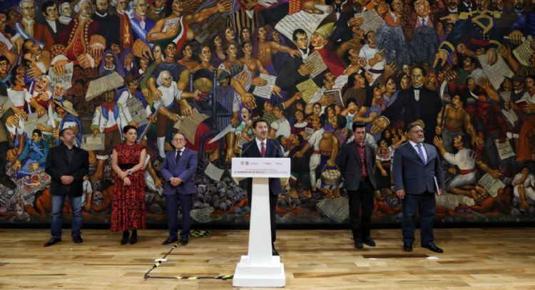 Inauguran, tras siete años, el mural “El Despertar de México” de Ariosto Otero