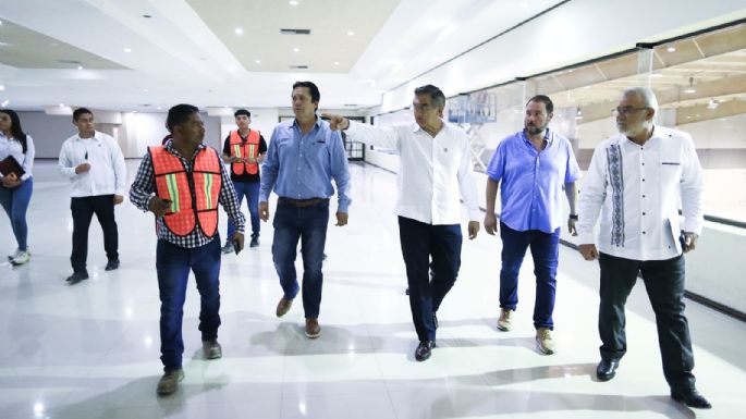 Supervisa Américo rehabilitación del Centro de Convenciones de Matamoros; será sede del CONACES 2024