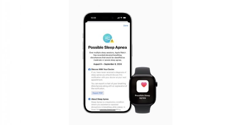 Apple Watch ahora detecta la apnea del sueño y la profundidad del agua