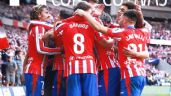 Atlético Madrid gana su 14mo partido consecutivo y lidera la liga española