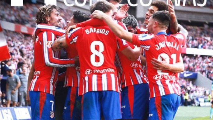 Atlético Madrid gana su 14mo partido consecutivo y lidera la liga española