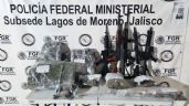 La FGR asegura armas, vehículos y droga en una casa de Lagos de Moreno