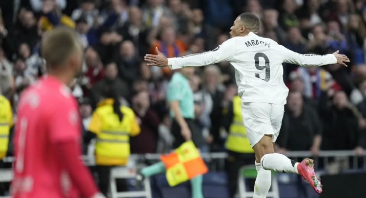 Mbappé marcó doblete en la victoria del Real Madrid por 4-1 ante Las Palmas