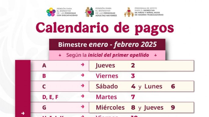 Pensión para Adultos Mayores: este es el calendario de pago para el bimestre enero-febrero