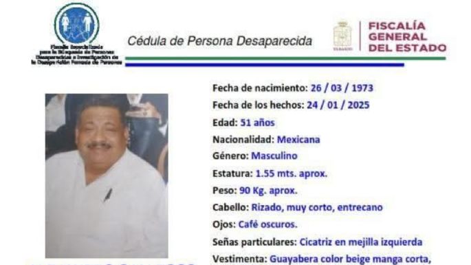 Desaparece el periodista Alejandro Gallegos, director de La Voz del Pueblo en Tabasco