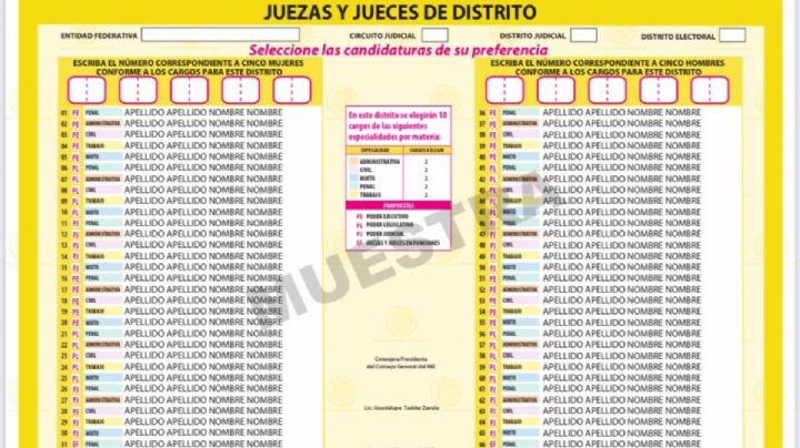 El INE aprueba la boleta para la elección judicial; es la "menos defectuosa”, admiten