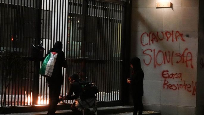 Protestan en la CDMX por asalto de Israel a la flotilla que se dirigía a la Franja de Gaza