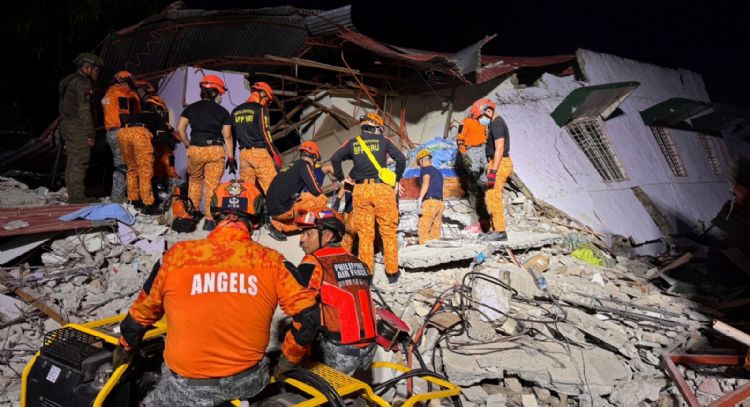 Terremoto de magnitud 6.9 en Filipinas deja al menos 69 muertos; rescatistas buscan sobrevivientes