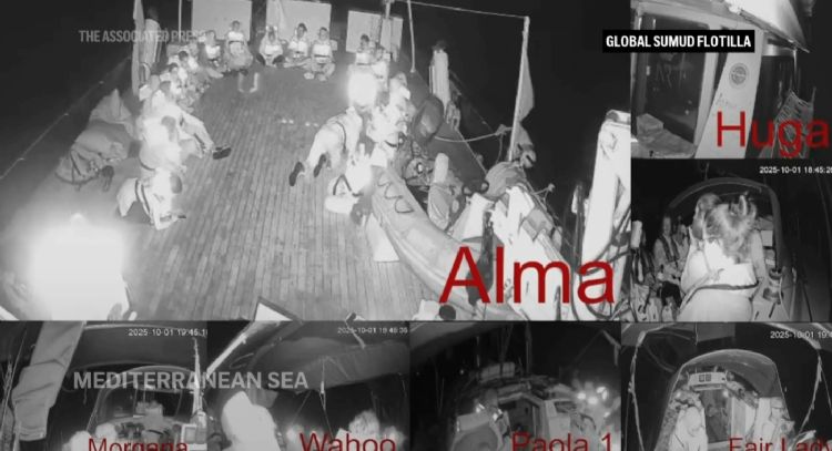 Israel intercepta flotilla humanitaria que va rumbo a Gaza, dicen activistas