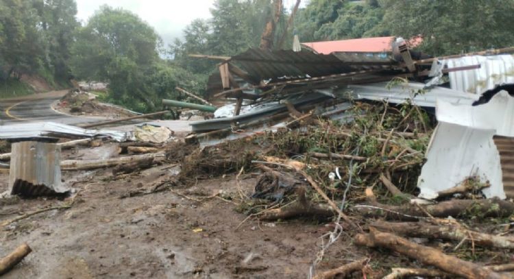 Reportan nueve muertos en Puebla por el paso de la tormenta Jerry