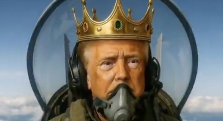 Trump responde a protesta “No Kings” con video IA de contenido escatológico