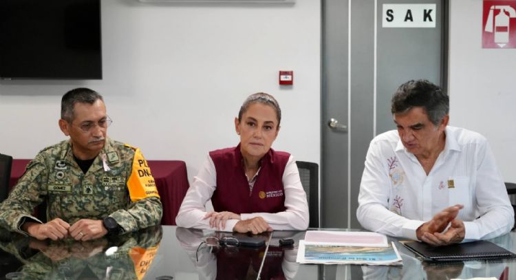 Monitorea gobierno de México crecimiento del río Pánuco; al momento no representa riesgo: presidenta