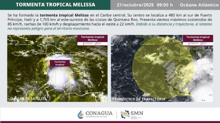 La tormenta tropical Melissa se forma en el Caribe y va rumbo Haití
