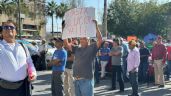 Foto ilustrativa de la nota titulada: Obreros de AHMSA salen de nuevo a marchar; insostenible su situación económica