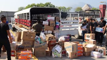 Aporta SSPT más de 10 toneladas de alimentos para familias afectadas por inundaciones en Tamaulipas