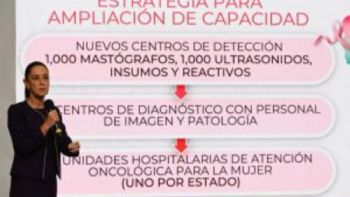 Sheinbaum anuncia inversión millonaria contra el cáncer de mama
