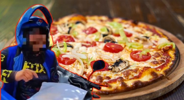 Estafa de pizzas piratas: exponen a falso repartidor de Domino’s (VIDEO)