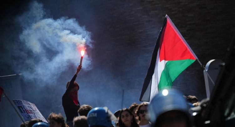 Propalestinos exigen a Selección Italiana de futbol no jugar contra Israel por la Guerra en Gaza