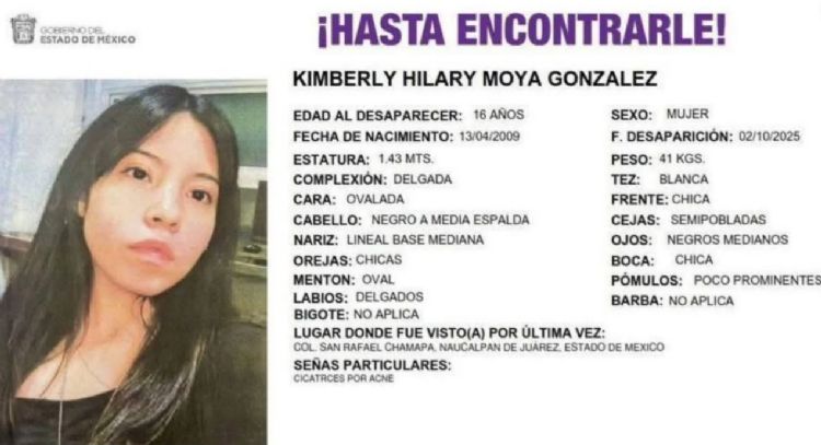 Desaparición de Kimberly Moya: dos detenidos y una línea de investigación sobre un grupo espiritista