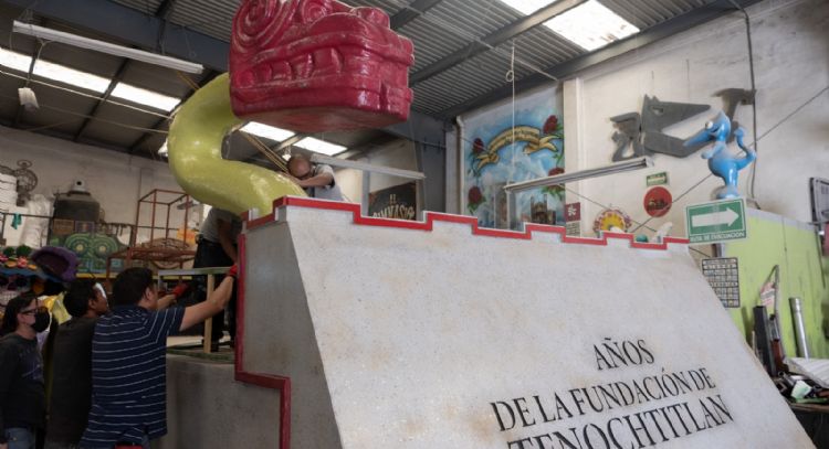 Carro monumental por 700 años de fundación México-Tenochtitlan liderará el Desfile de Día de Muertos