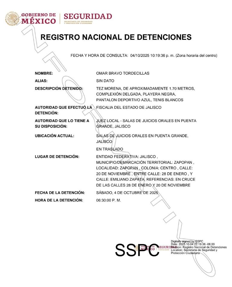 Omar Bravo, exfutbolista de Chivas, es detenido por presunto abusado infantil