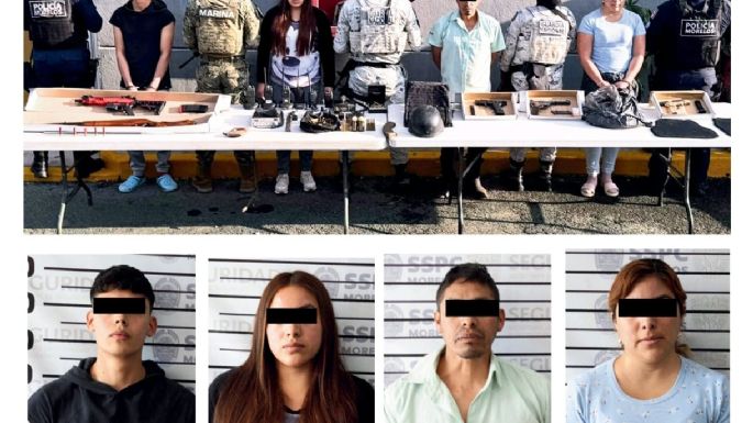 Detienen a presuntos integrantes de red dedicada al robo de camiones y tráileres en Huitzilac