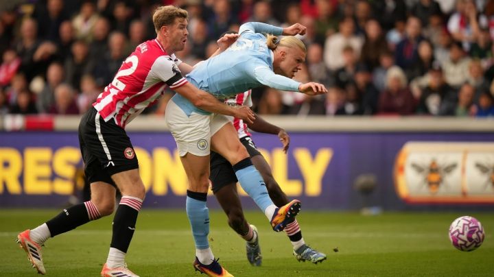 Haaland vuelve a marcar y Rodri se lesiona en la victoria del Manchester City 2-1 ante el Brentford