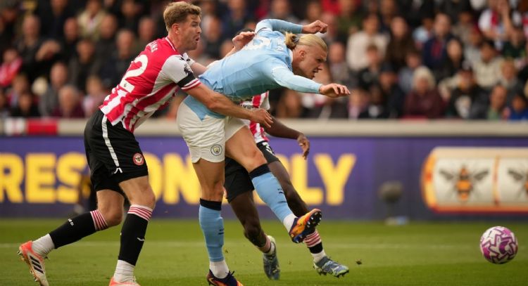 Haaland vuelve a marcar y Rodri se lesiona en la victoria del Manchester City 2-1 ante el Brentford