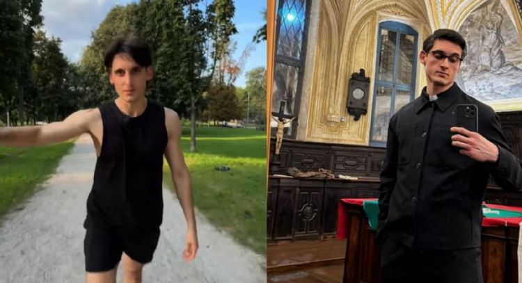 Sacerdote fitness e influencer causa polémica por promocionar un suplemento