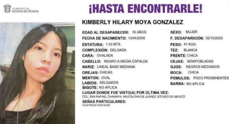 “Mi hija no se perdió, se la llevaron”: buscan a Kimberly, estudiante del CCH Naucalpan