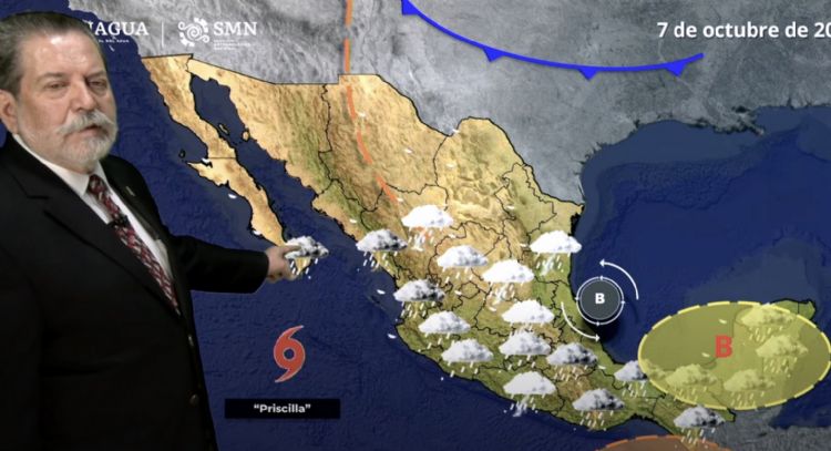 Lluvias fuertes e intensas con descargas eléctricas y granizo el martes en estas entidades
