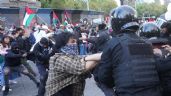 Foto ilustrativa de la nota titulada: Encapuchados causan destrozos durante marcha en apoyo a Palestina (Video)