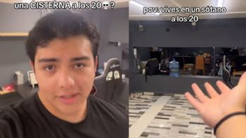 Universitario muestra cómo vive en una cisterna sin baño ni agua en CDMX por 5,500 pesos