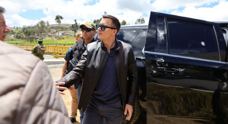 Atacan caravana de Noboa; el gobierno de Ecuador denuncia intento de asesinato (Video)