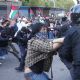 Encapuchados causan destrozos durante marcha en apoyo a Palestina (Video)