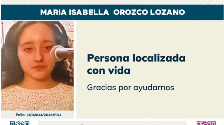 A un mes de ser reportada desaparecida, hallan con vida a María Isabella en la CDMX
