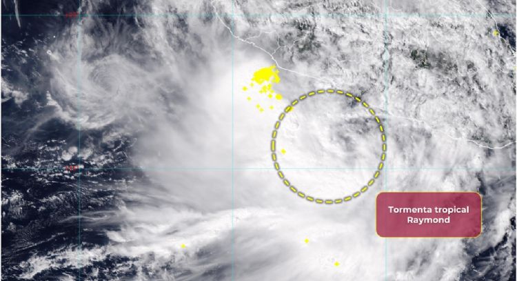 Surge la tormenta tropical Raymond y amenaza con lluvias intensas: esta es su trayectoria