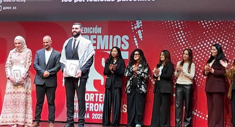 Reporteros Sin Fronteras España premia a periodistas de Gaza y a la prensa valenciana