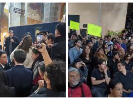 “¡Fuera, que se baje!”, increpan a Gerardo Fernández Noroña en Guanajuato (Video)