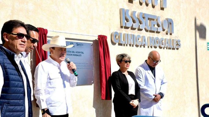 Inaugura Gobernador Durazo ampliación del Hospital de Isssteson en Nogales