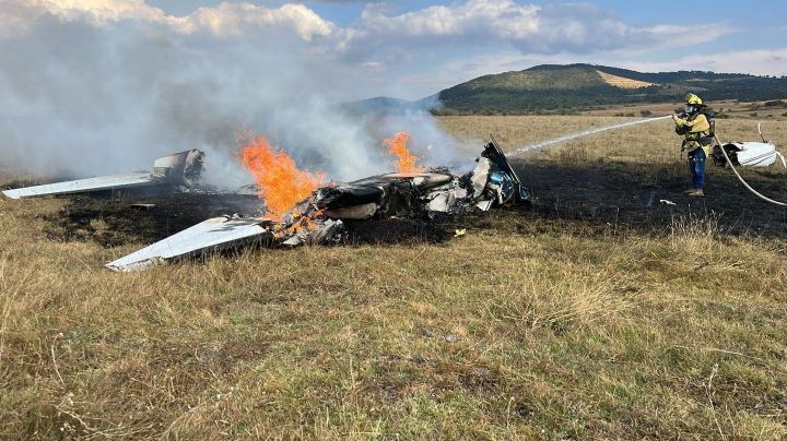 Se desploma avioneta con cinco personas a bordo que iba de Puebla a Guadalajara