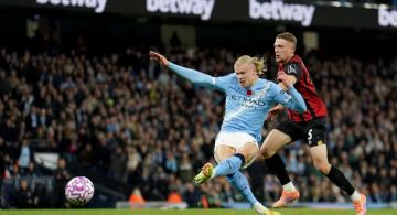 Manchester City gana 3-1 al Bournemouth; Haaland anota doblete