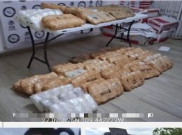 Mesa Estatal de Seguridad asegura 13.7 millones de dosis de fentanilo y cristal en Huatabampo