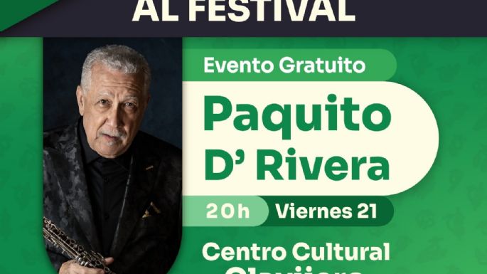 Concierto de Paquito D'Rivera en el Festival de Música de Morelia cambia de sede