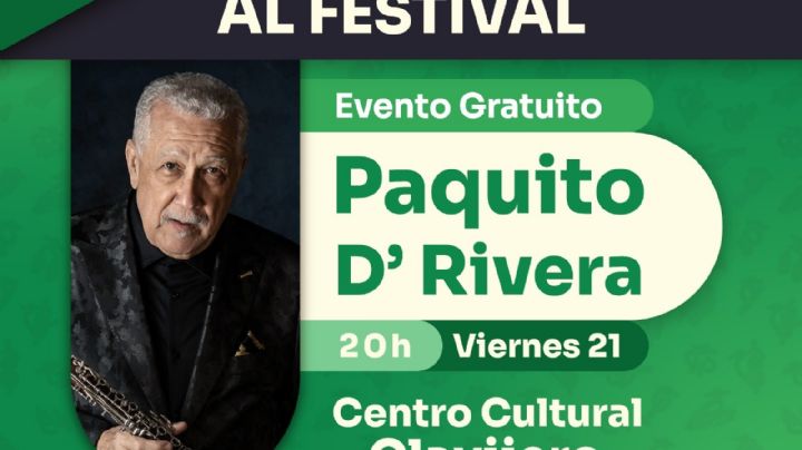 Concierto de Paquito D'Rivera en el Festival de Música de Morelia cambia de sede