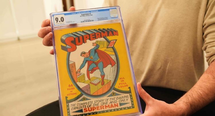 Subastan cómic de Superman en 9.12 millones de dólares