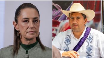 Pese a las insistentes peticiones del alcalde Manzo, Sheinbaum mantuvo su rechazo a la "mano dura"