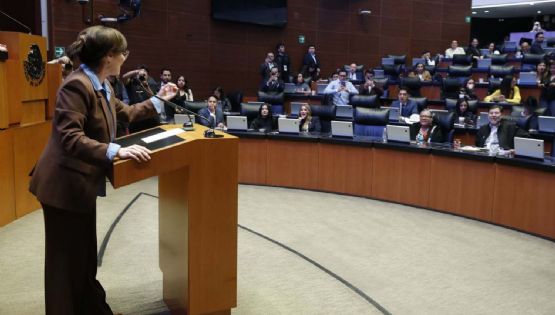 Lilly Téllez estalla contra Noroña desde tribuna: “a ver idiota, llora por Carlos Manzo” (Video)