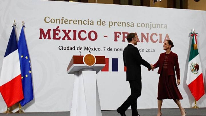 “La lucha contra el narco nos une a todos”, dice Macron en su reunión con Sheinbaum